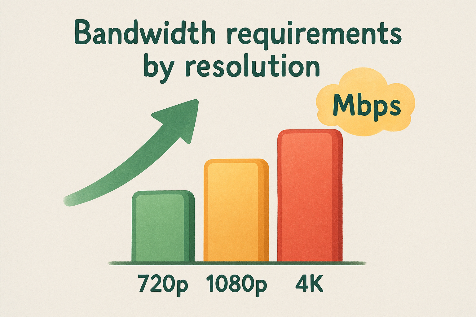 Bandwidth requirements by resolution