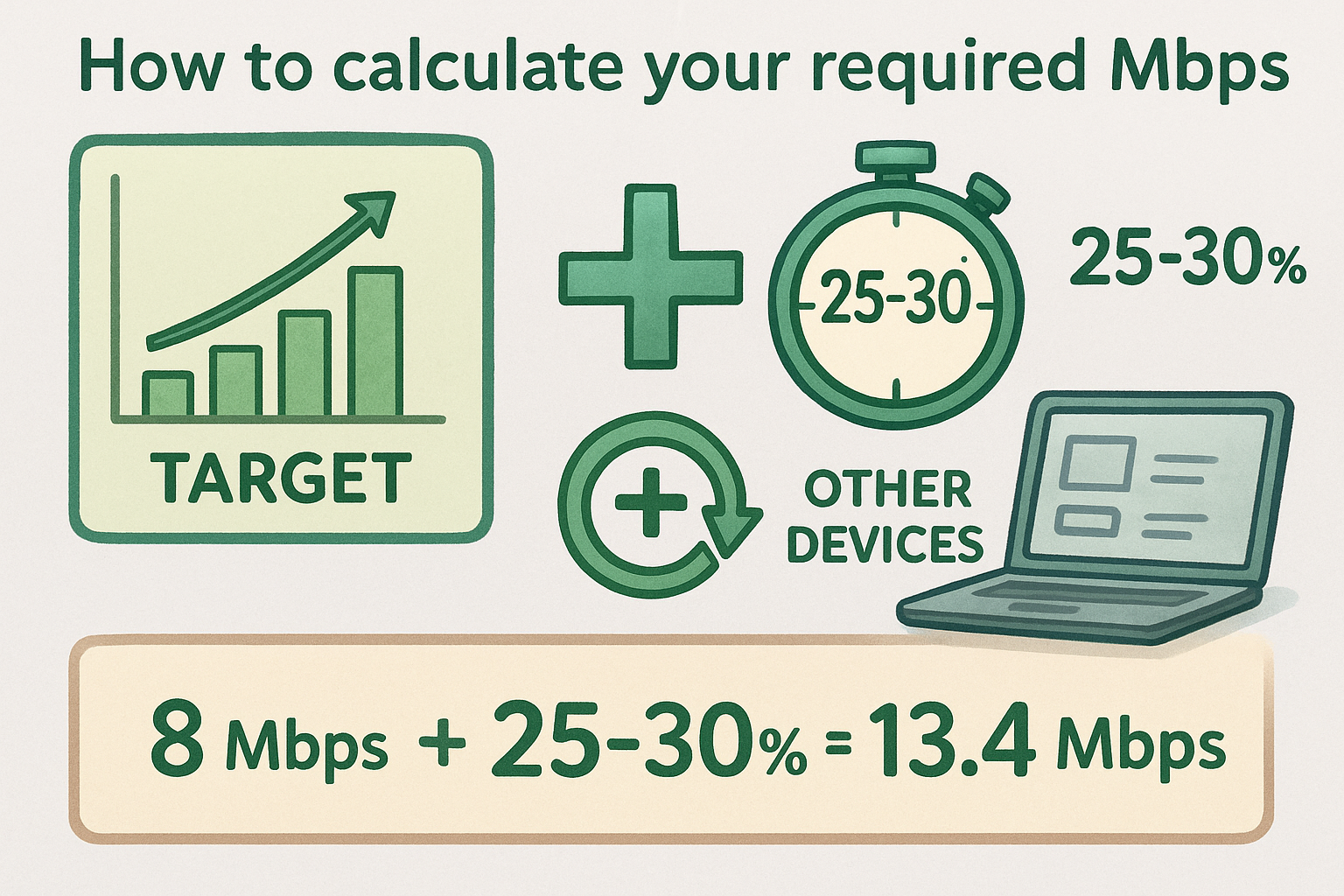 How to calculate your required Mbps