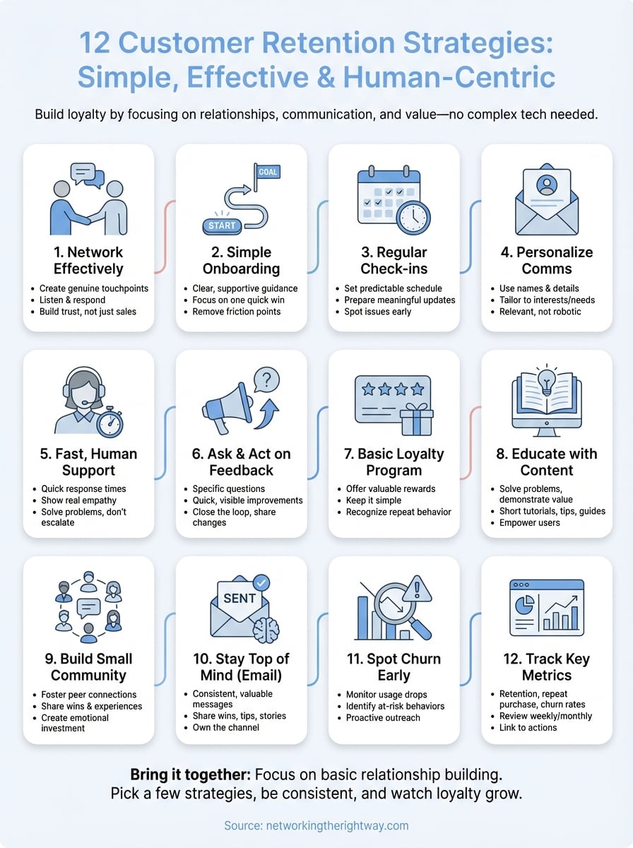 customer retention strategies infographic