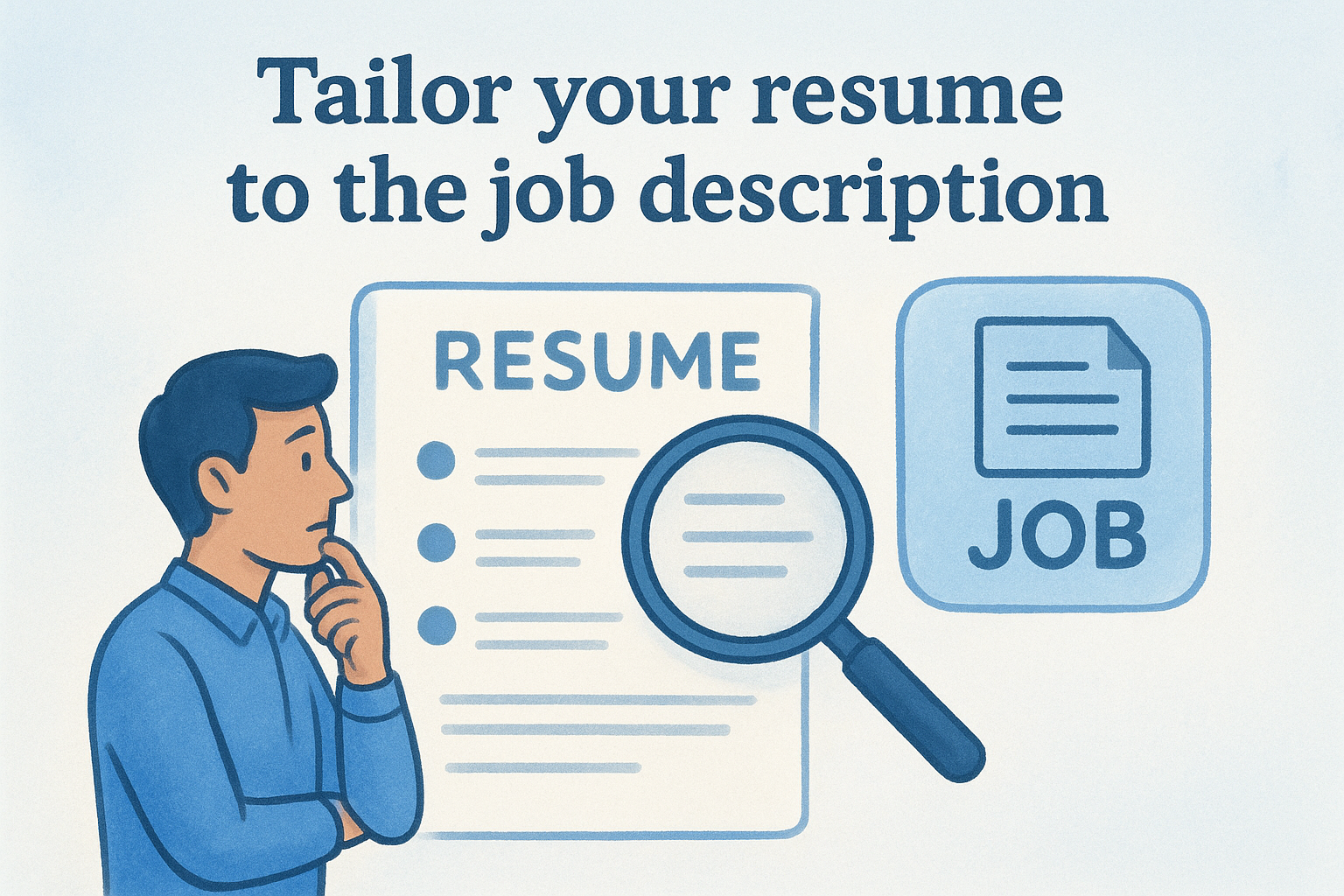 1. Tailor your resume to the job description