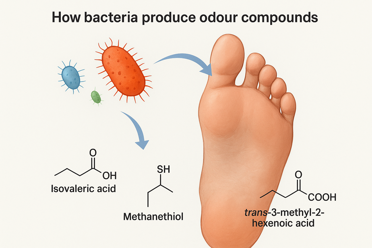 How bacteria produce odour compounds
