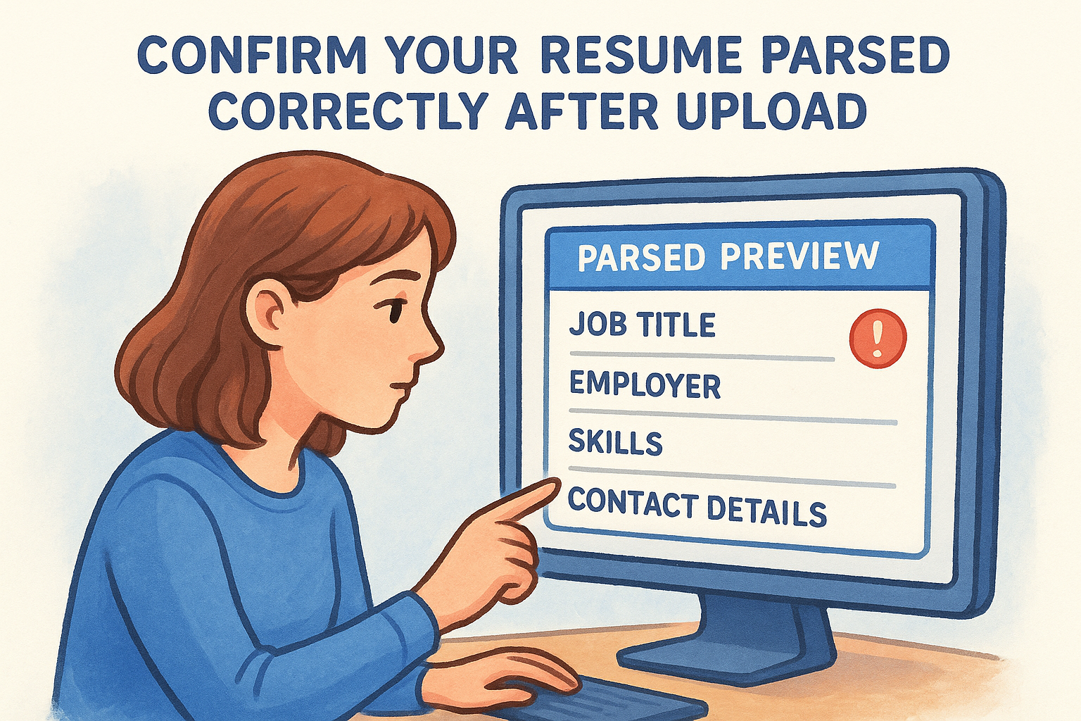 15. Confirm your resume parsed correctly after upload