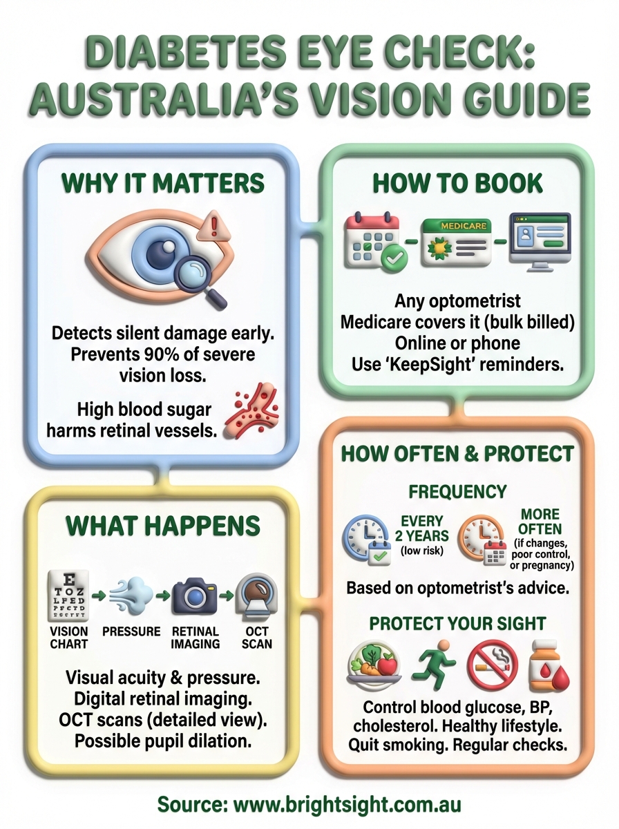 diabetes eye check infographic