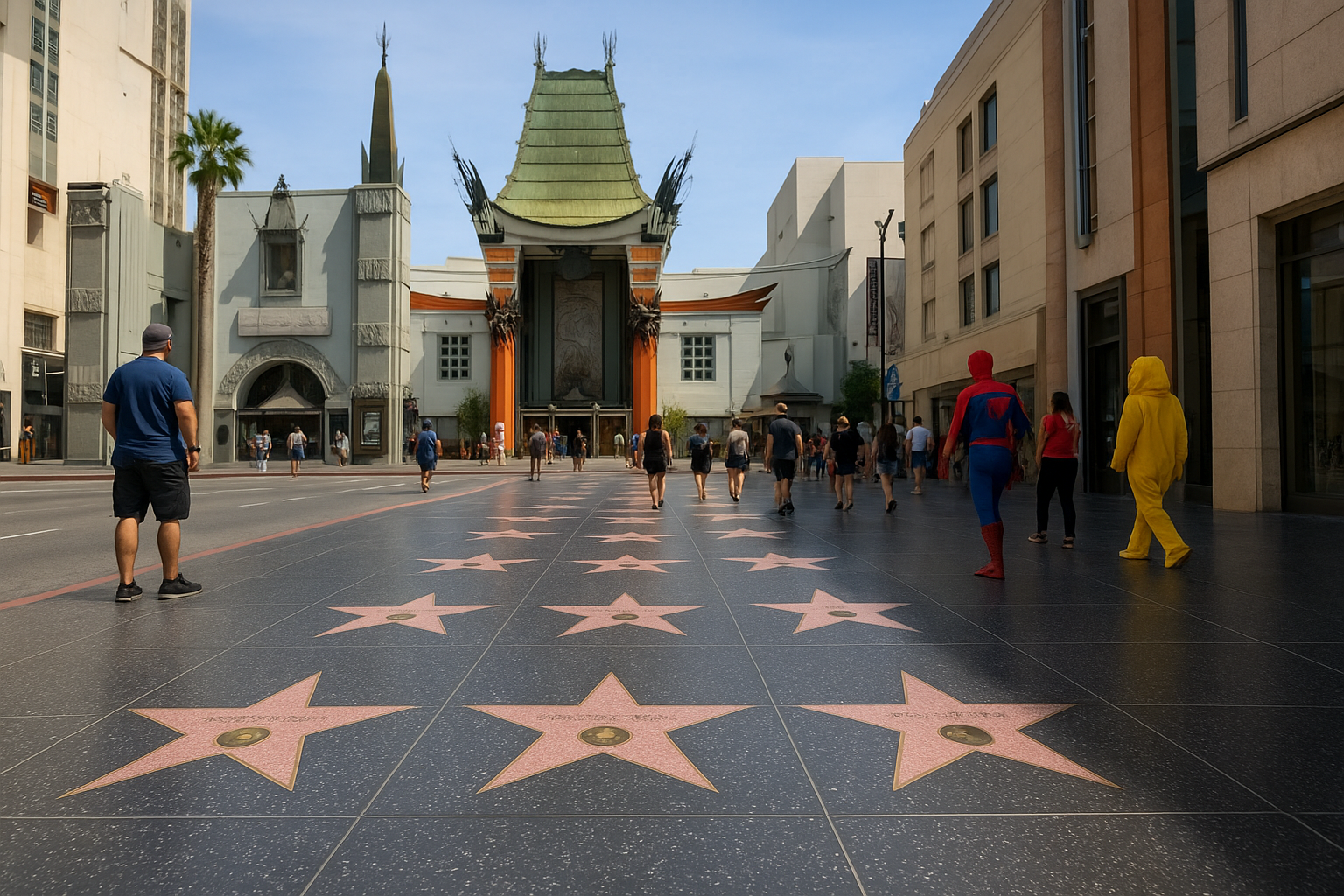 8. Hollywood Walk of Fame and TCL Chinese Theatre