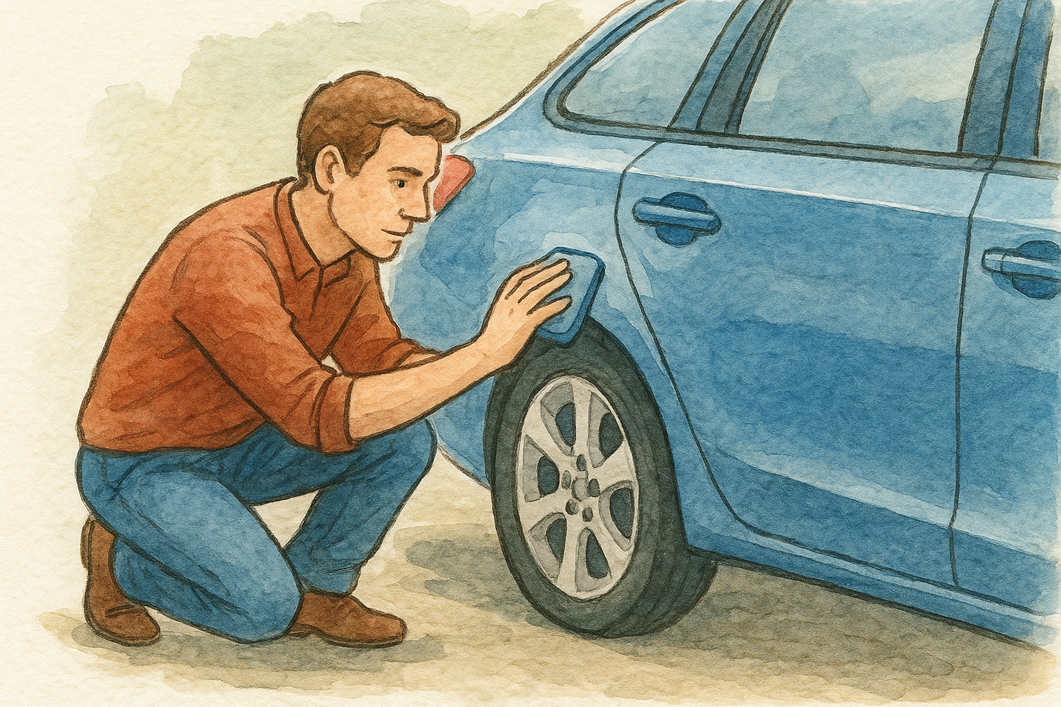 Check the bodywork for damage and repairs