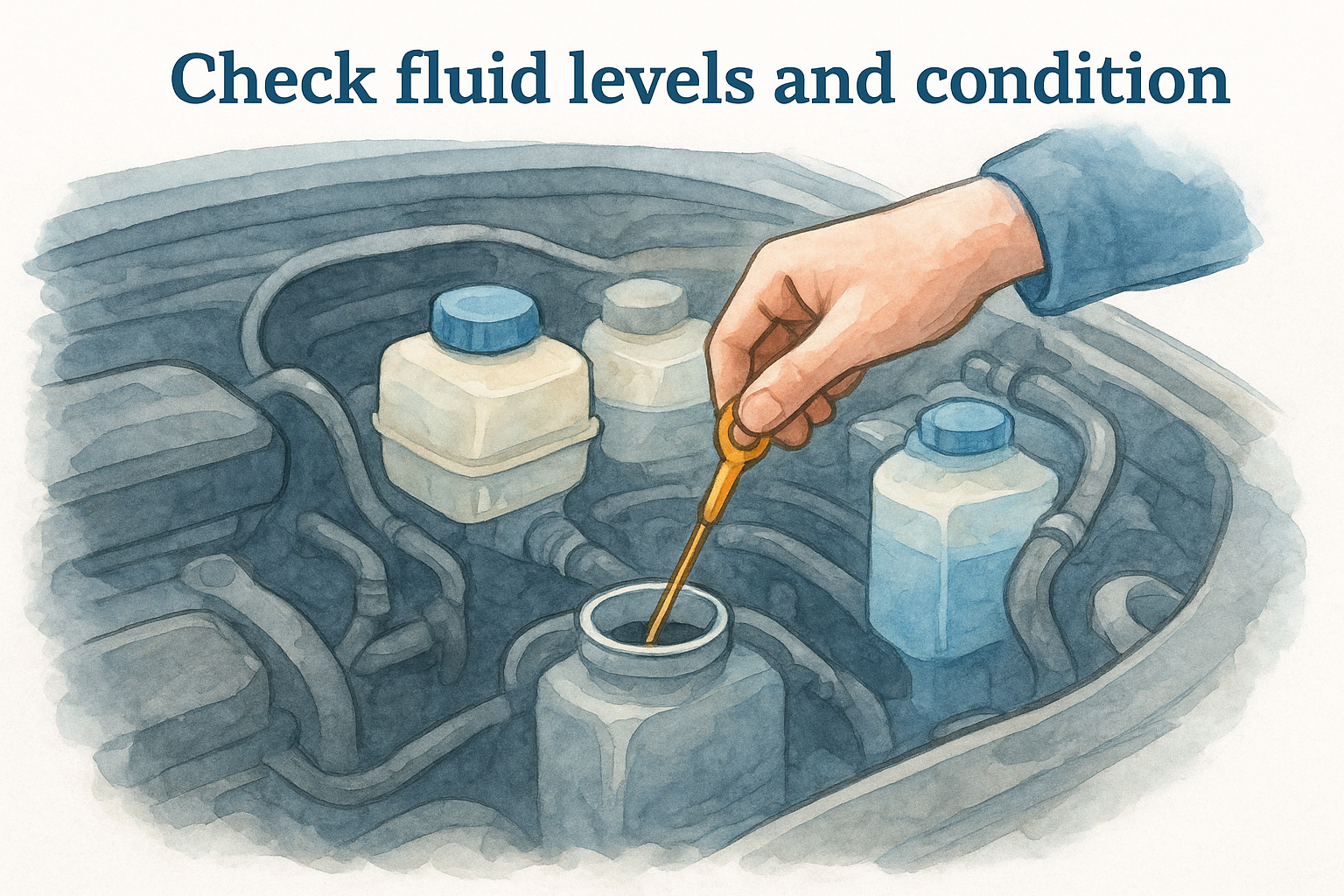 Check fluid levels and condition