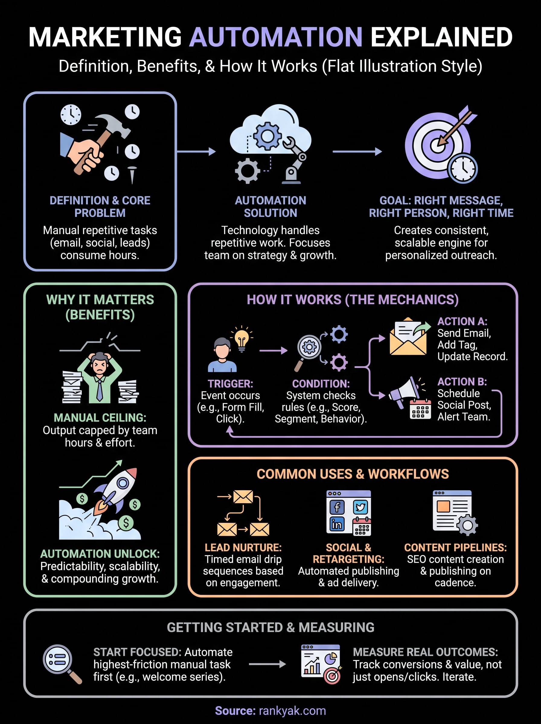 marketing automation explained infographic