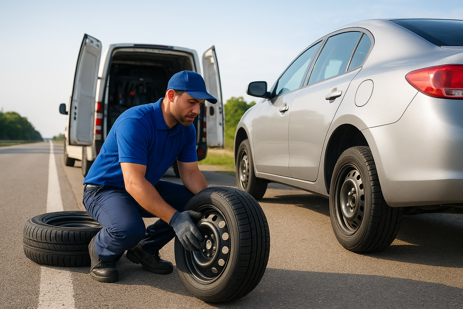 Mobile tire sales when you don't have a spare