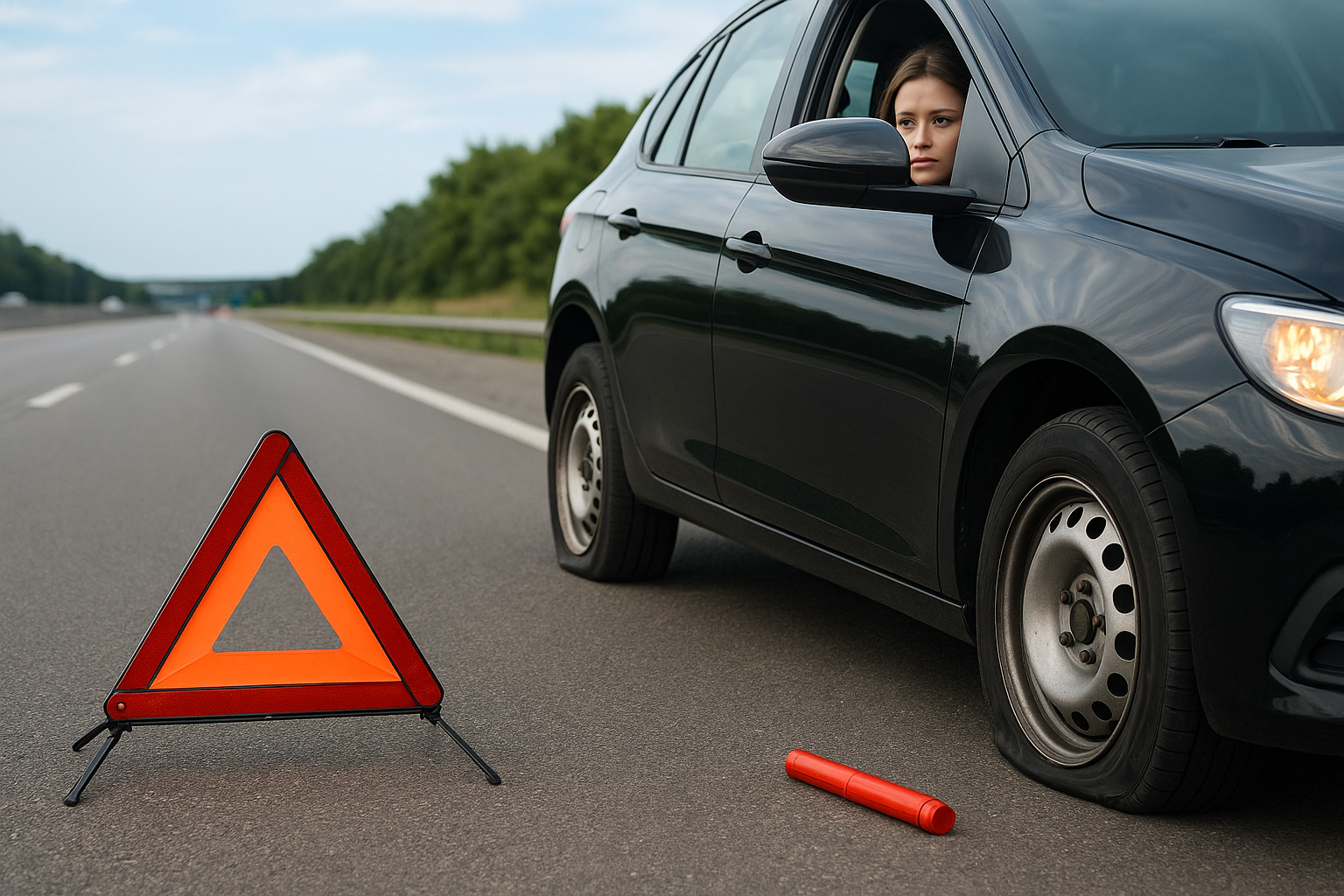 What to do immediately after your tire goes flat