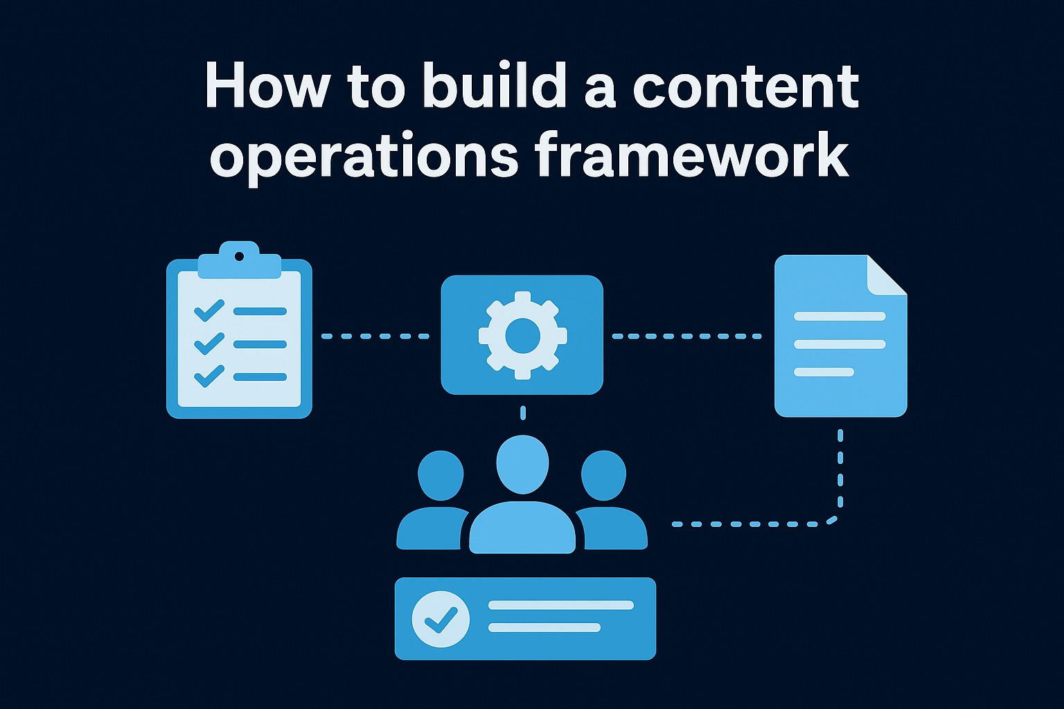How to build a content operations framework