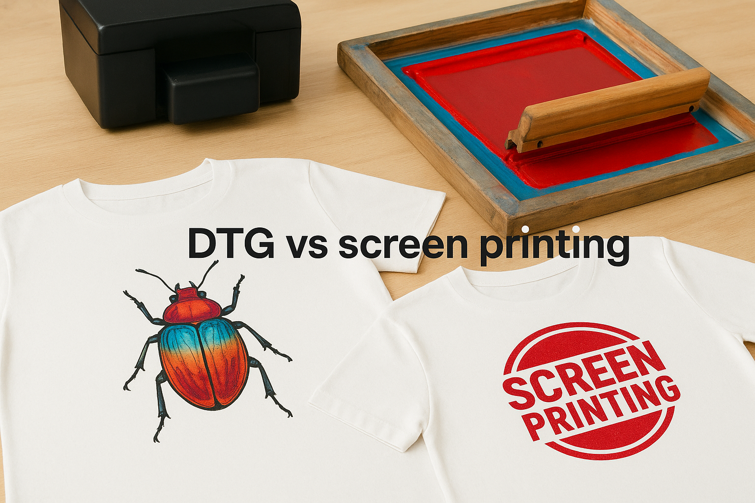 DTG vs screen printing
