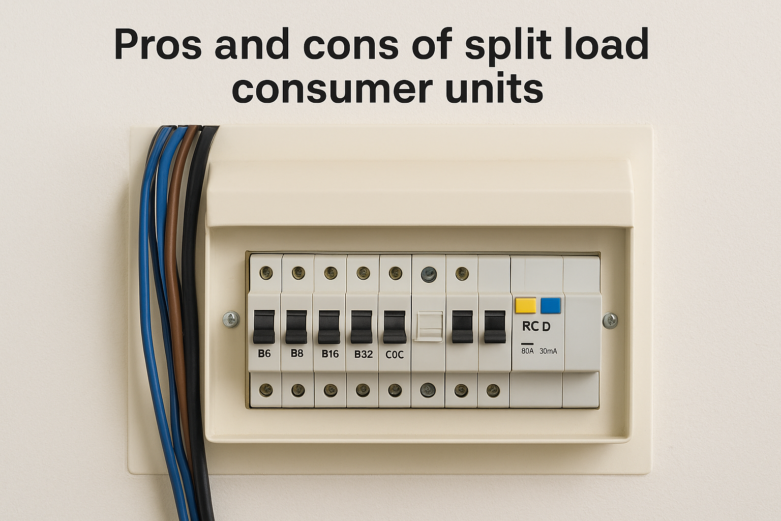 Pros and cons of split load consumer units