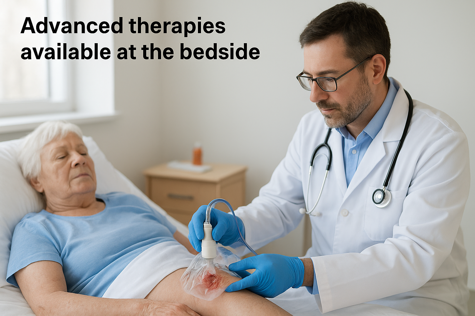 Advanced therapies available at the bedside