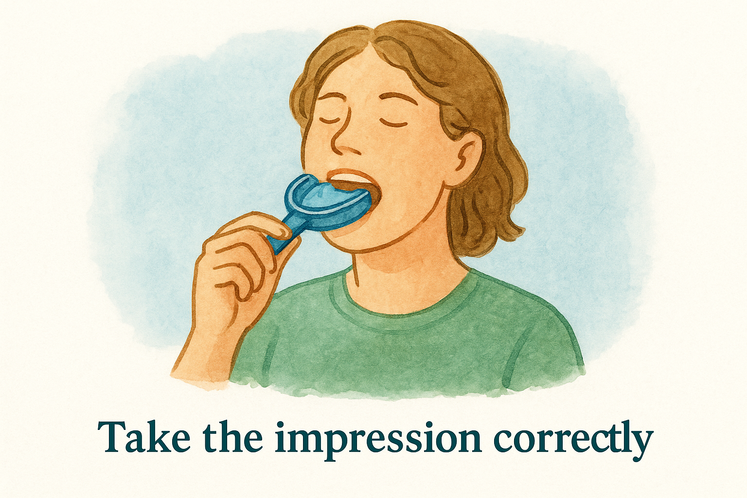 Take the impression correctly