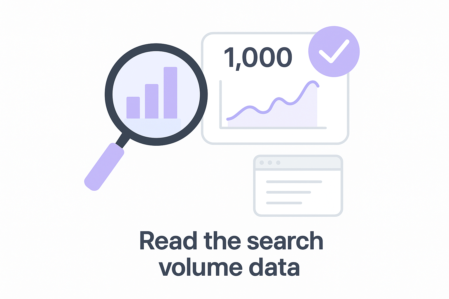 Read the search volume data