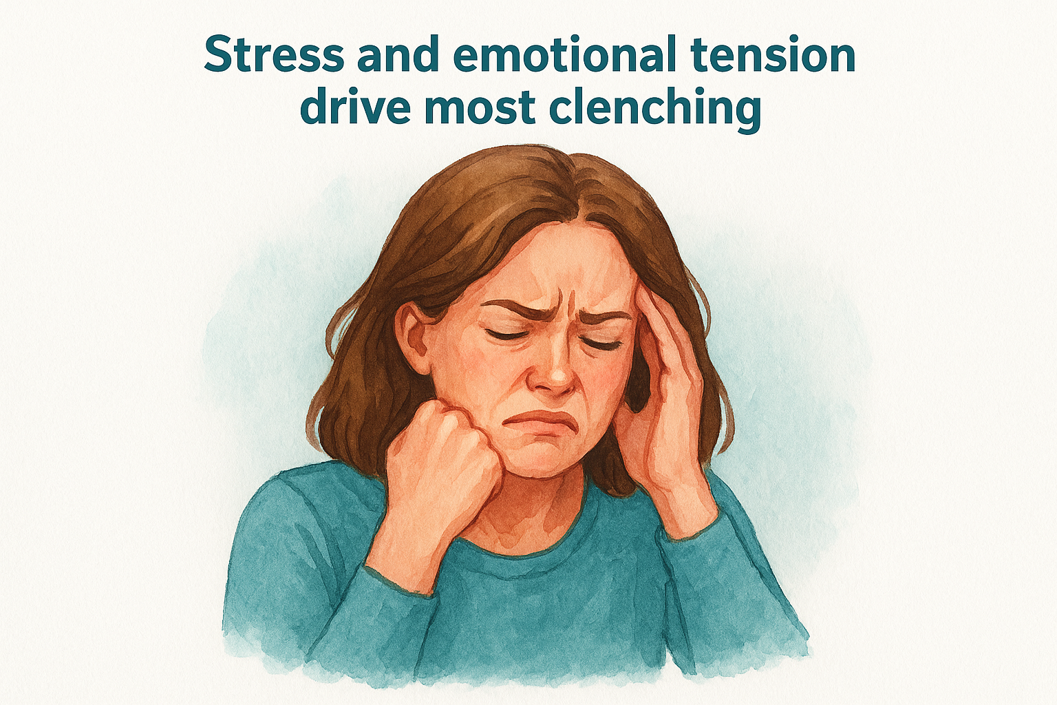 Stress and emotional tension drive most clenching