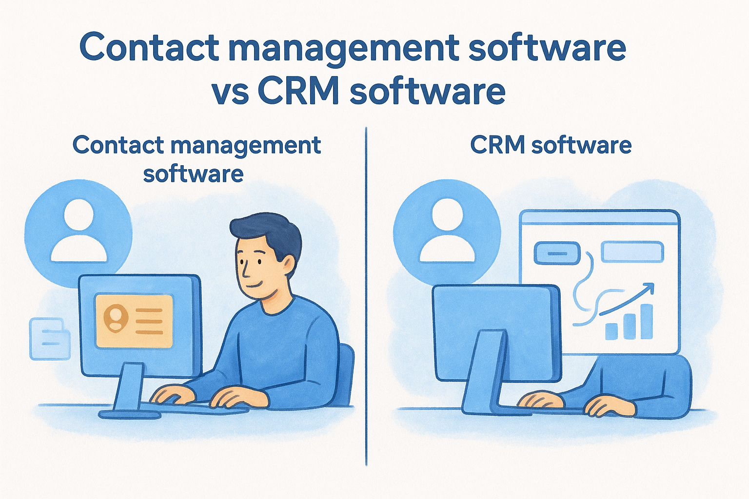 Contact management software vs CRM software