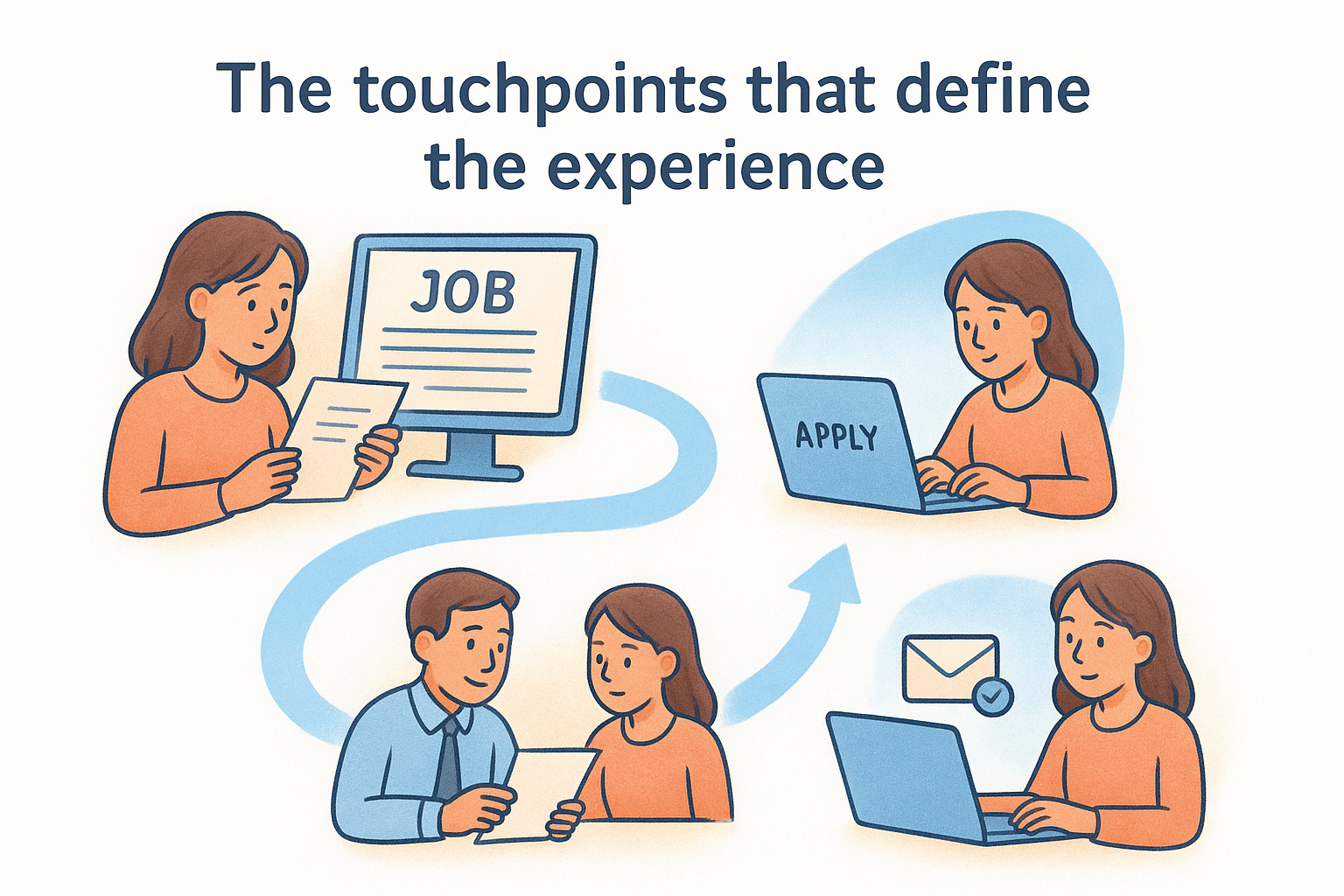 The touchpoints that define the experience