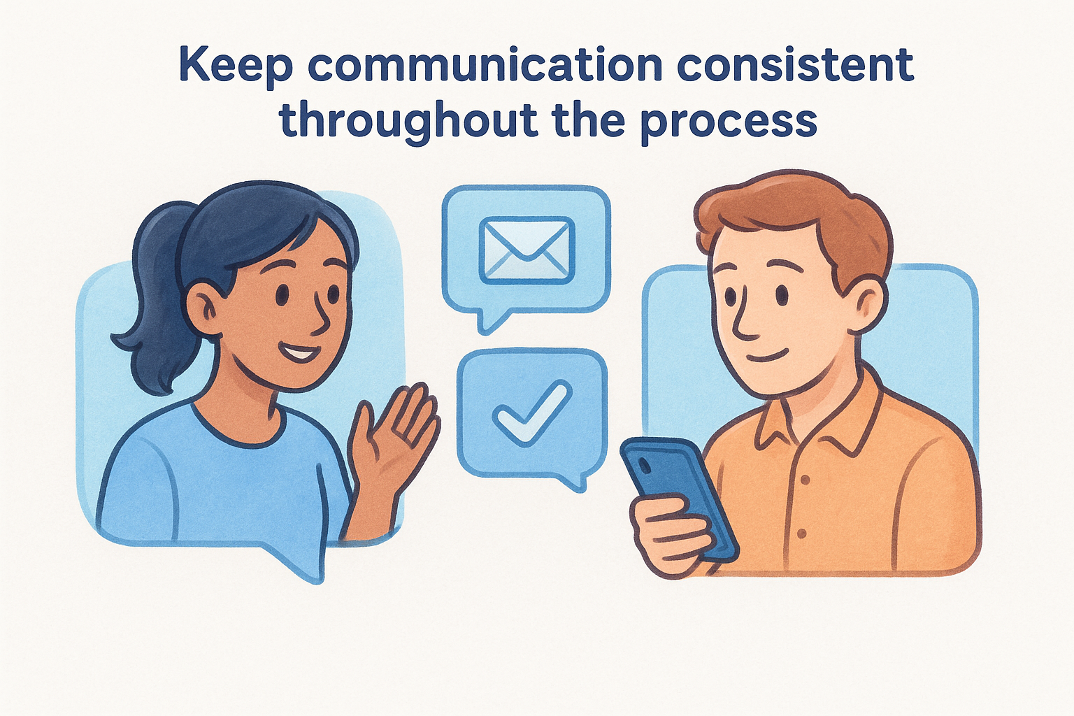 Keep communication consistent throughout the process