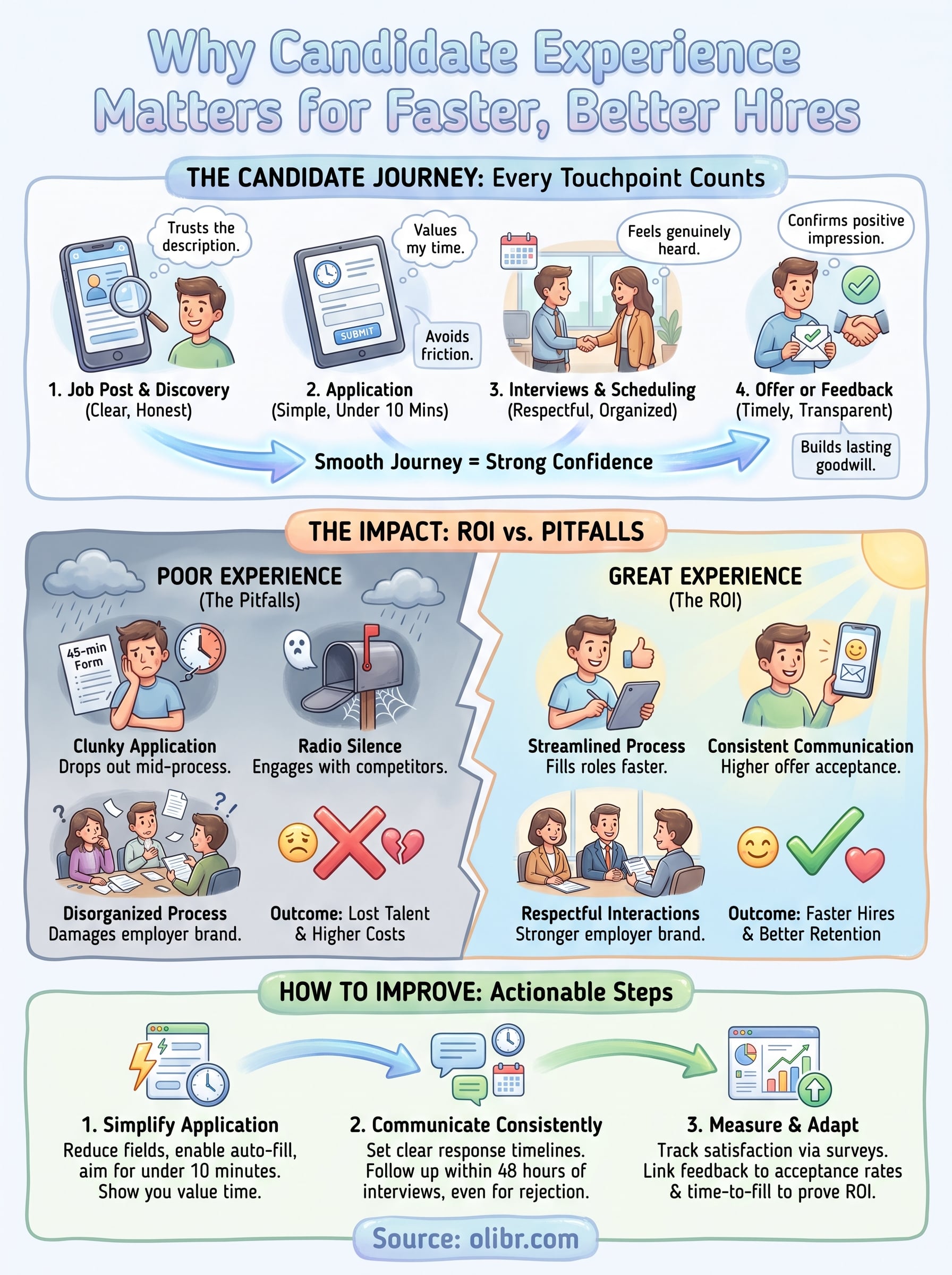 why candidate experience matters infographic