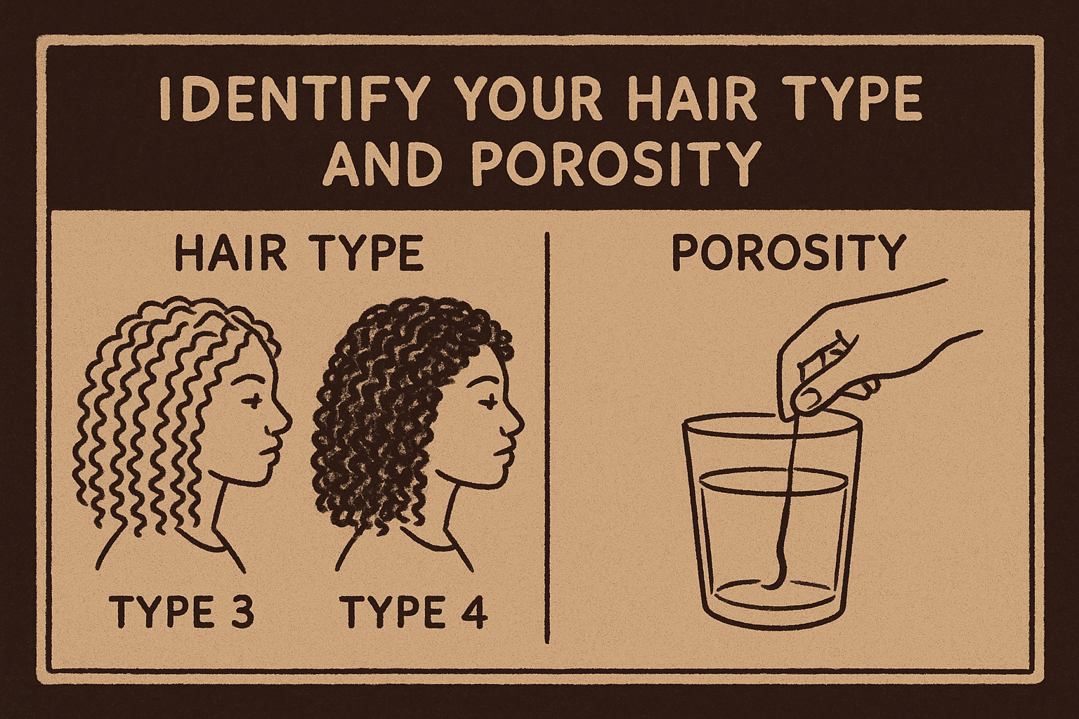 Identify your hair type and porosity