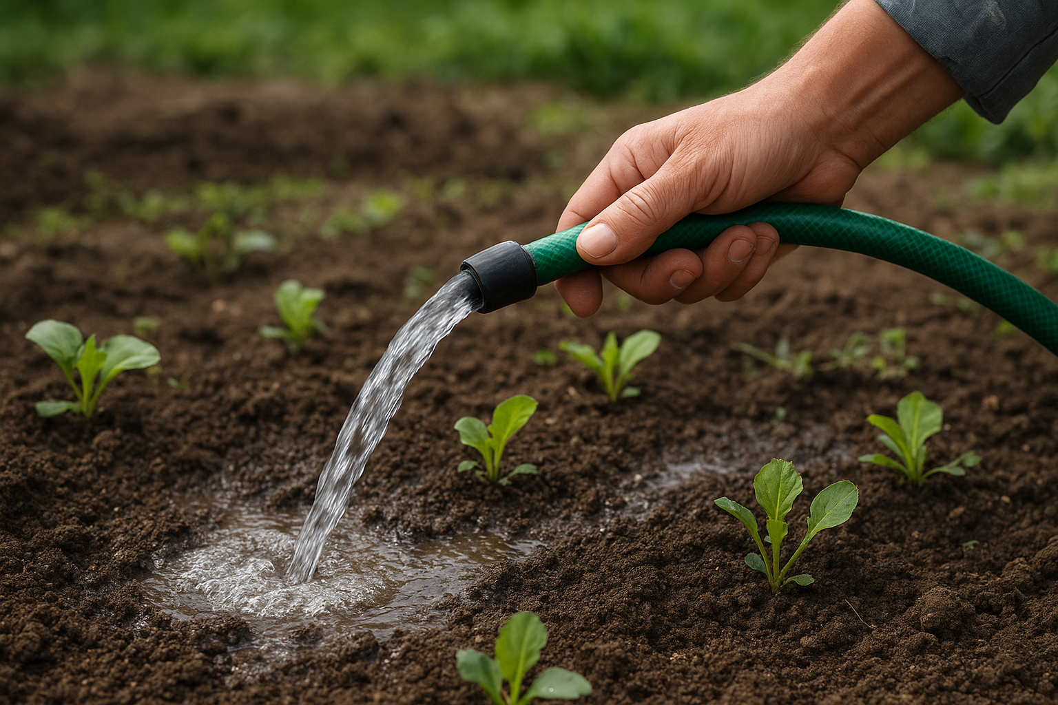 Leaching and improving drainage