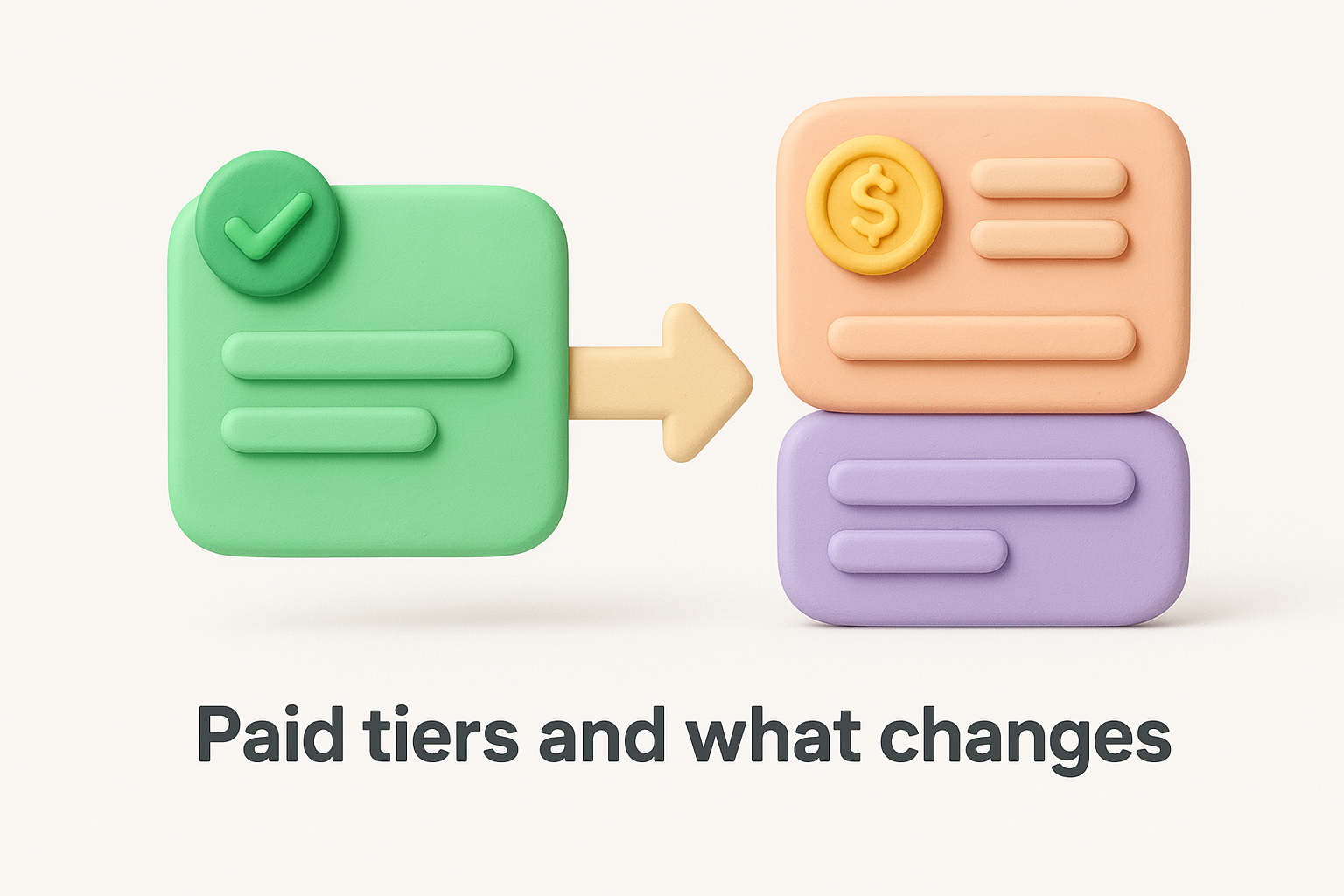 Paid tiers and what changes