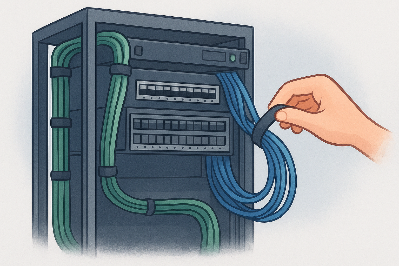 Route and dress your cables