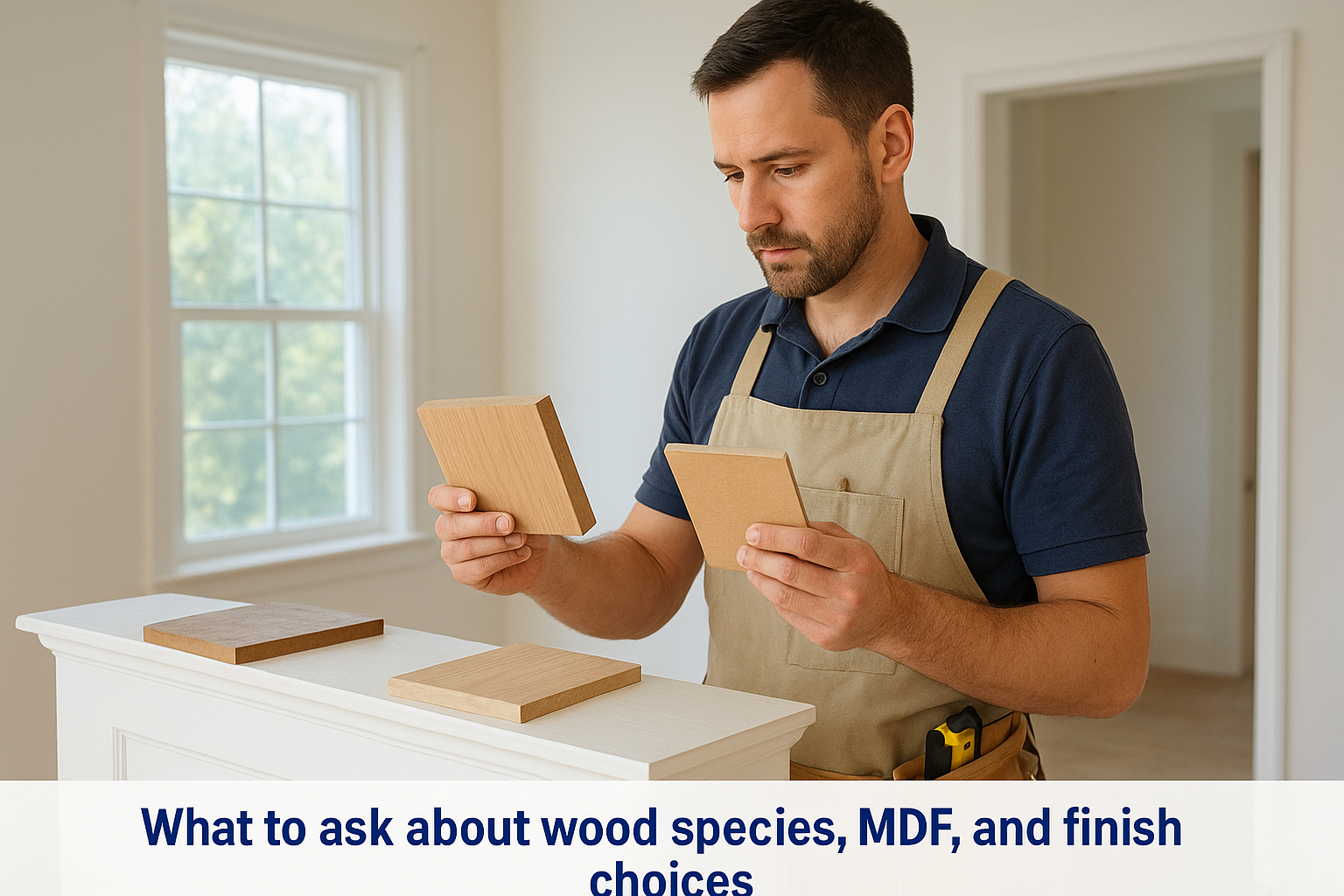 What to ask about wood species, MDF, and finish choices