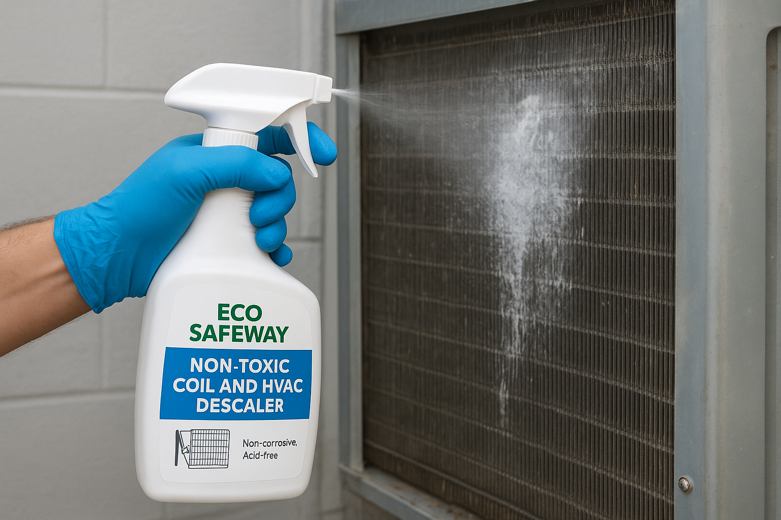1. Eco Safeway non-toxic coil and HVAC descaler