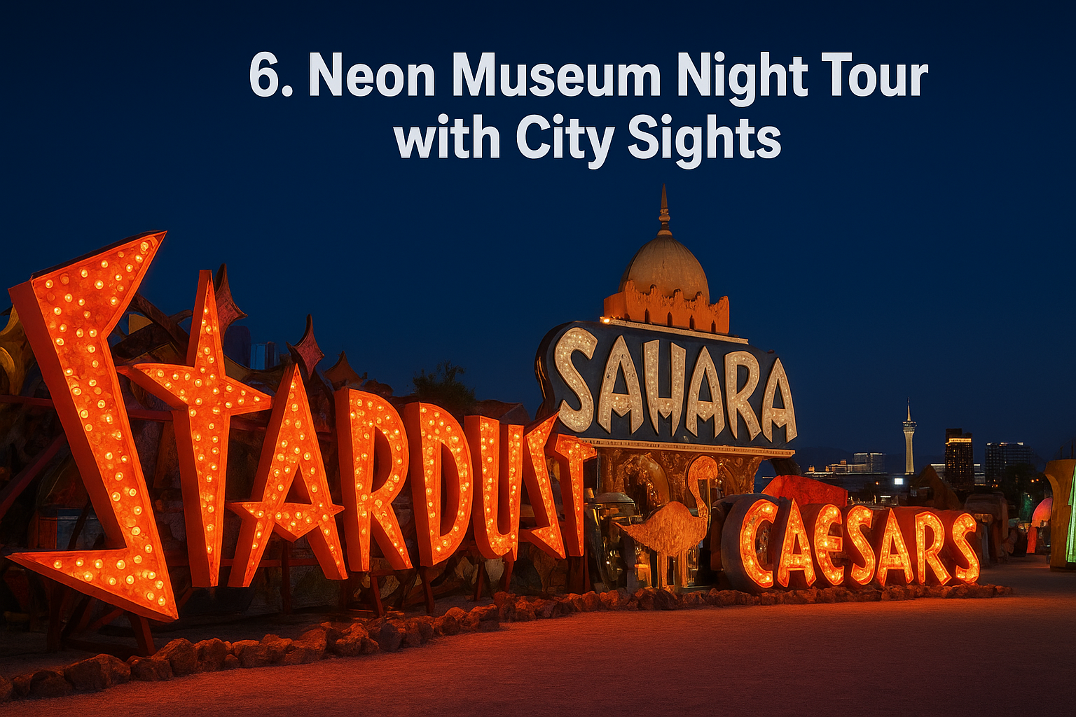 6. Neon Museum Night Tour with City Sights