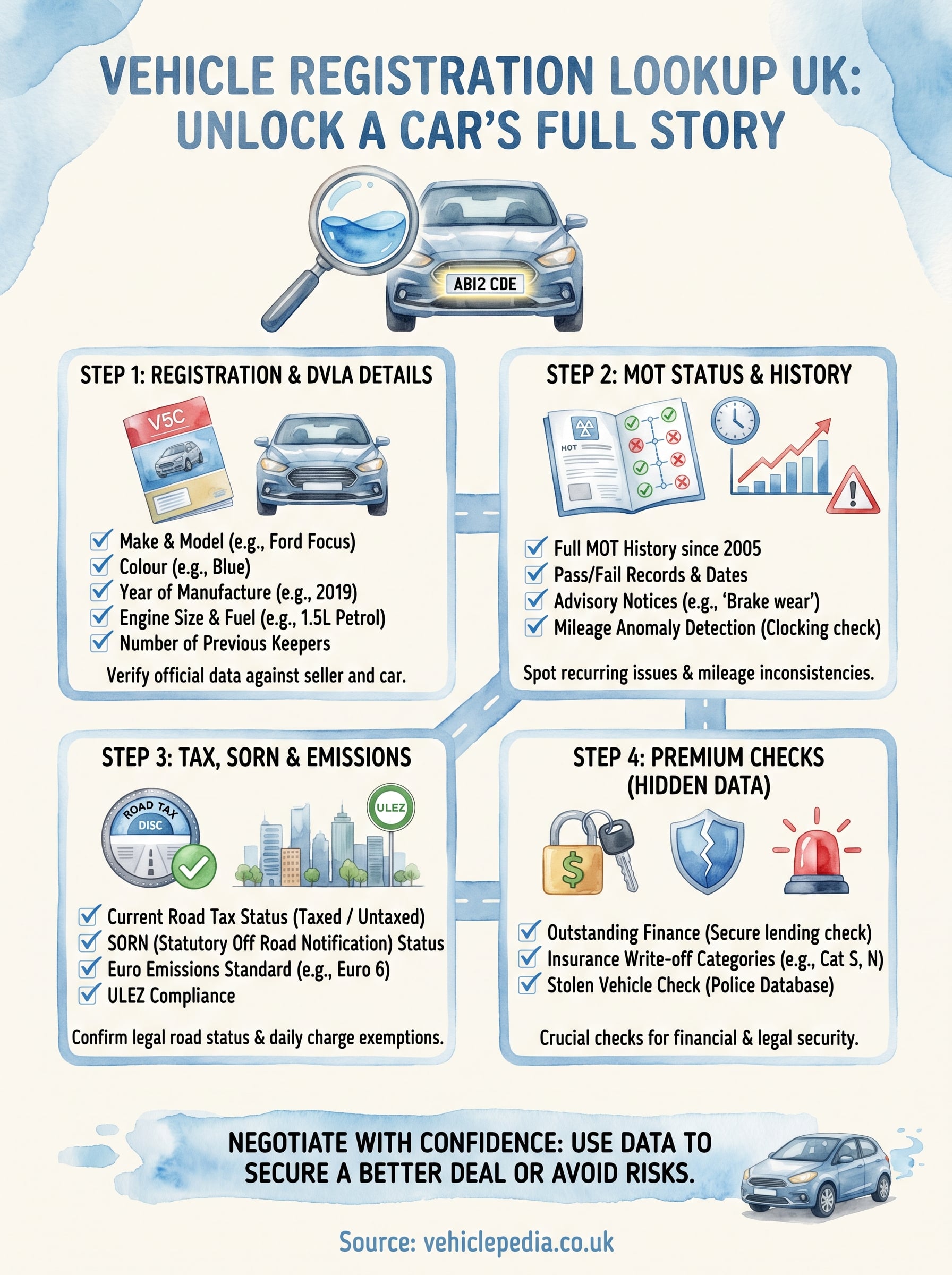 vehicle registration lookup uk infographic