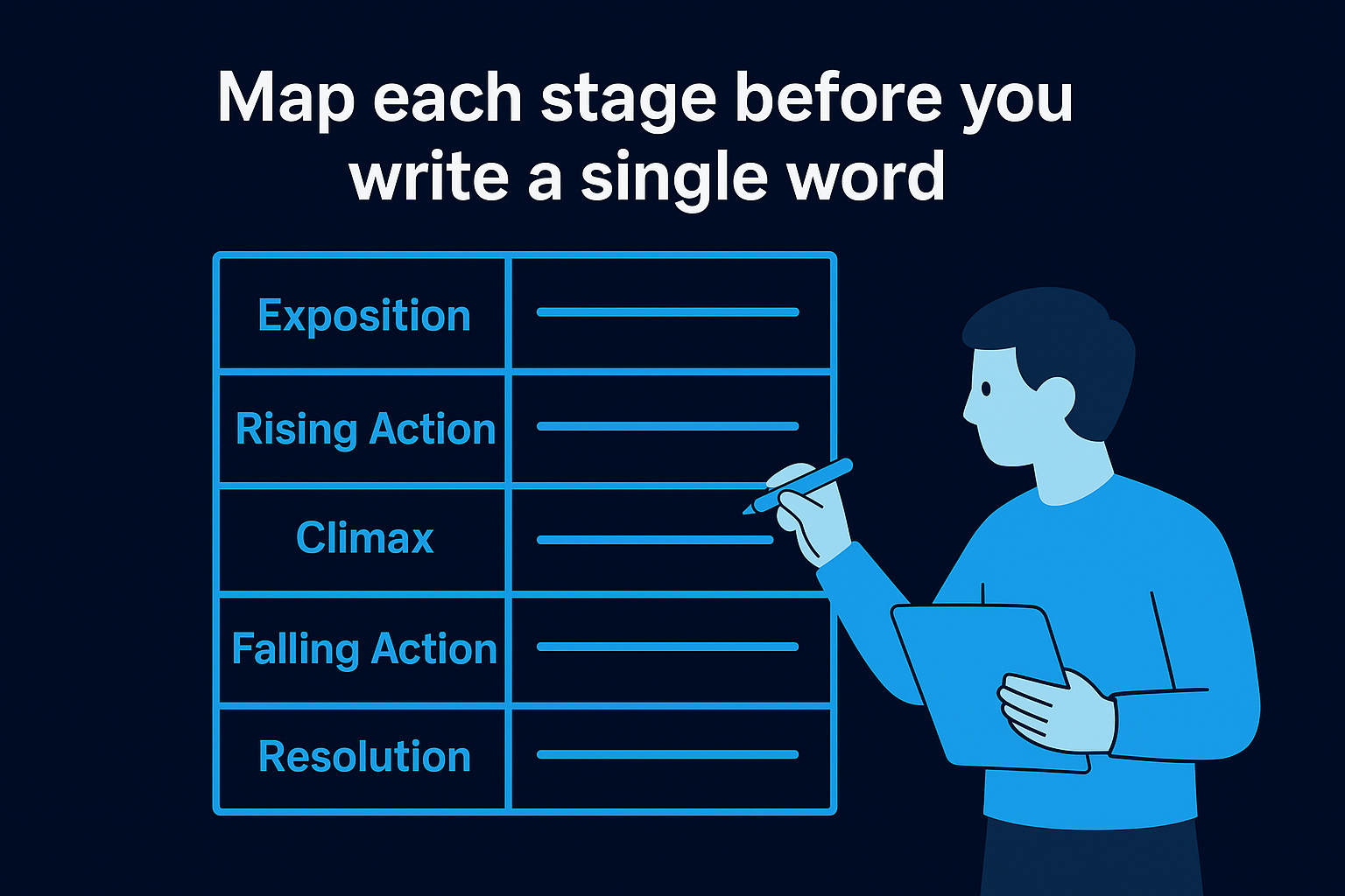 Map each stage before you write a single word