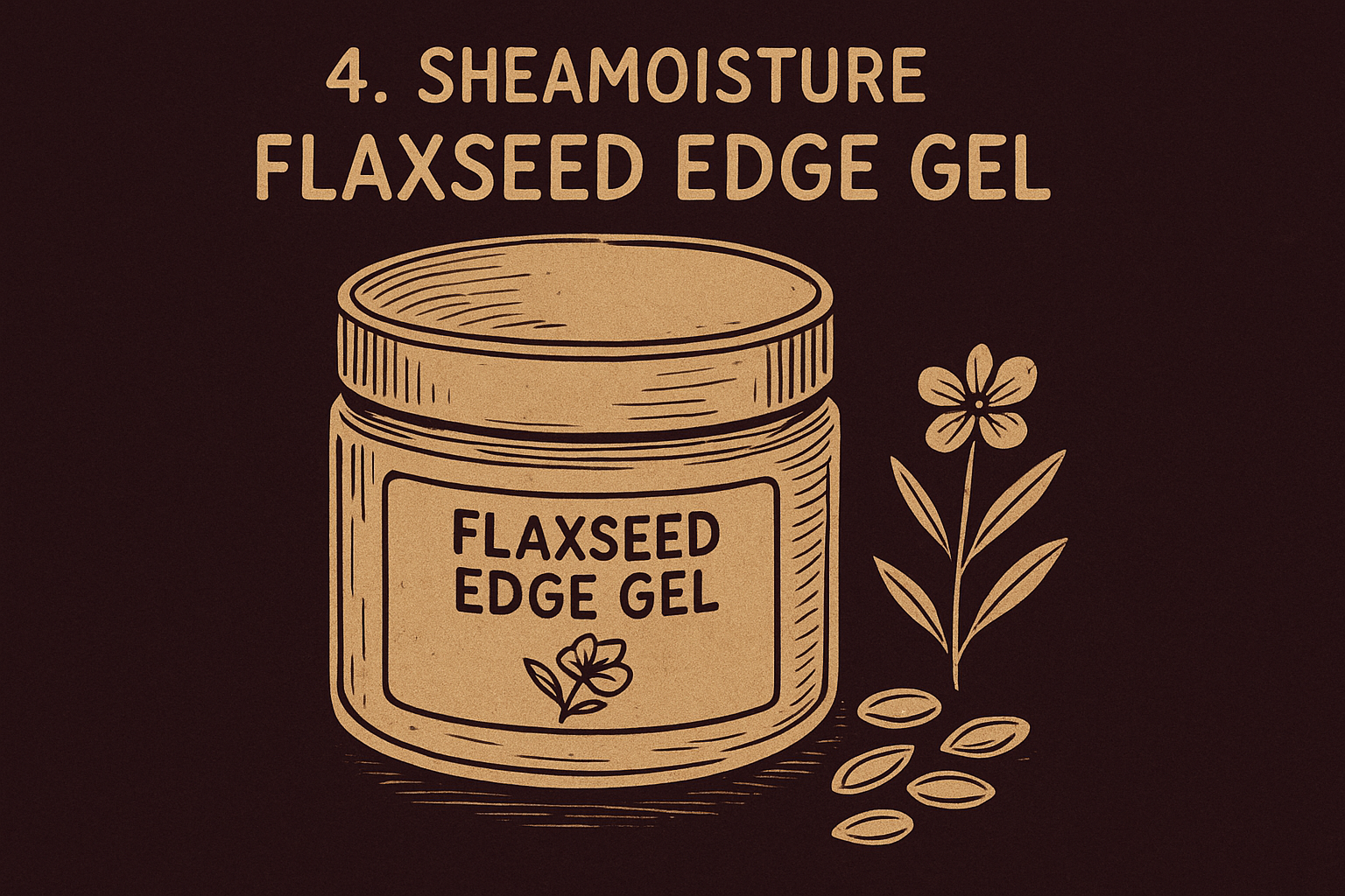4. SheaMoisture flaxseed edge gel