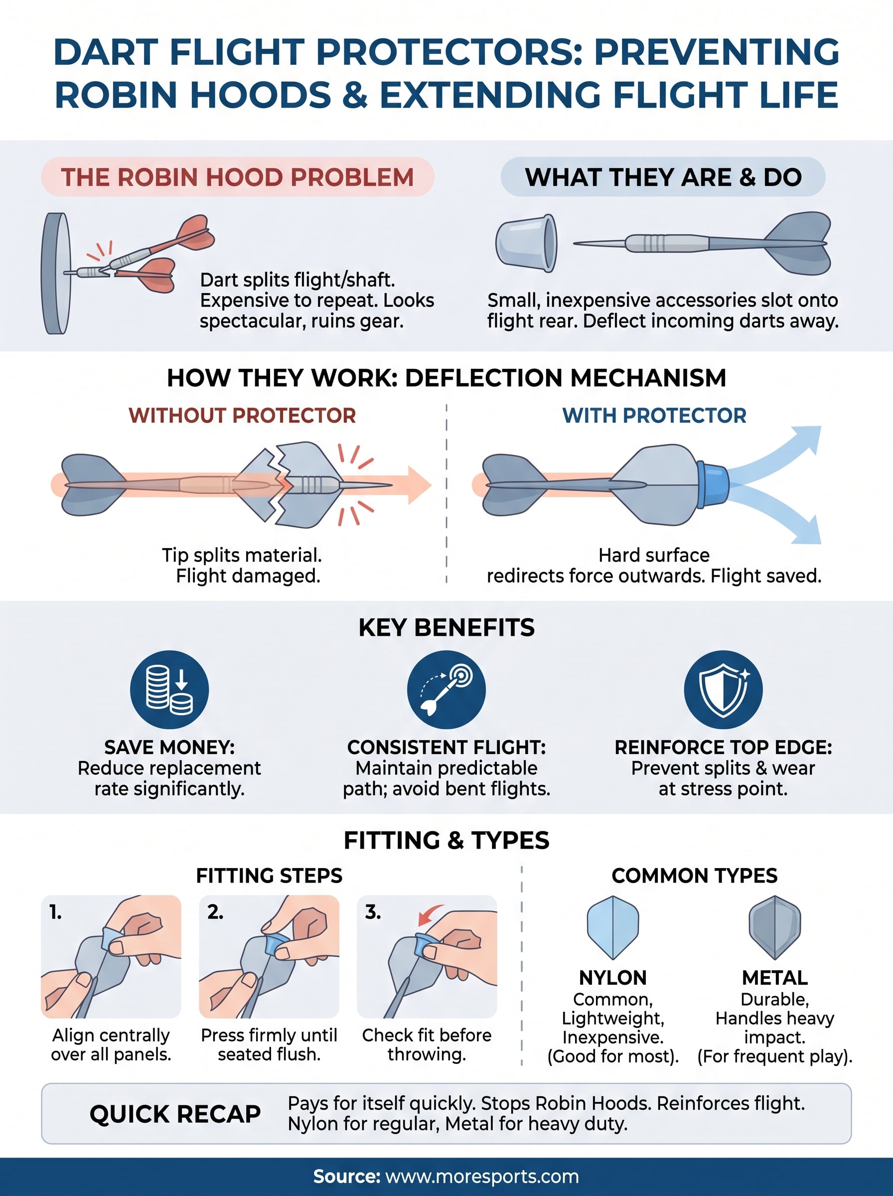 dart flight protectors infographic