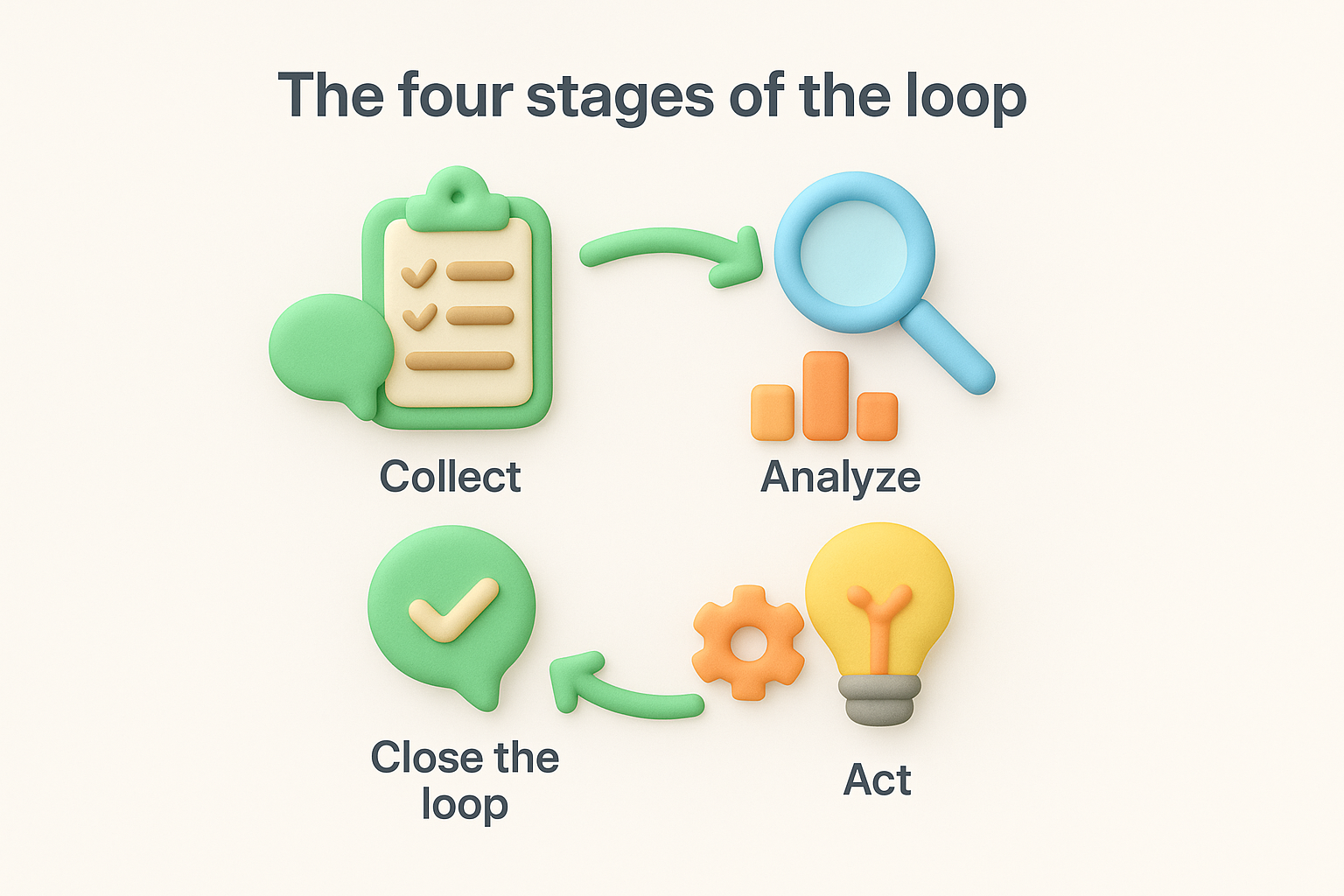 The four stages of the loop