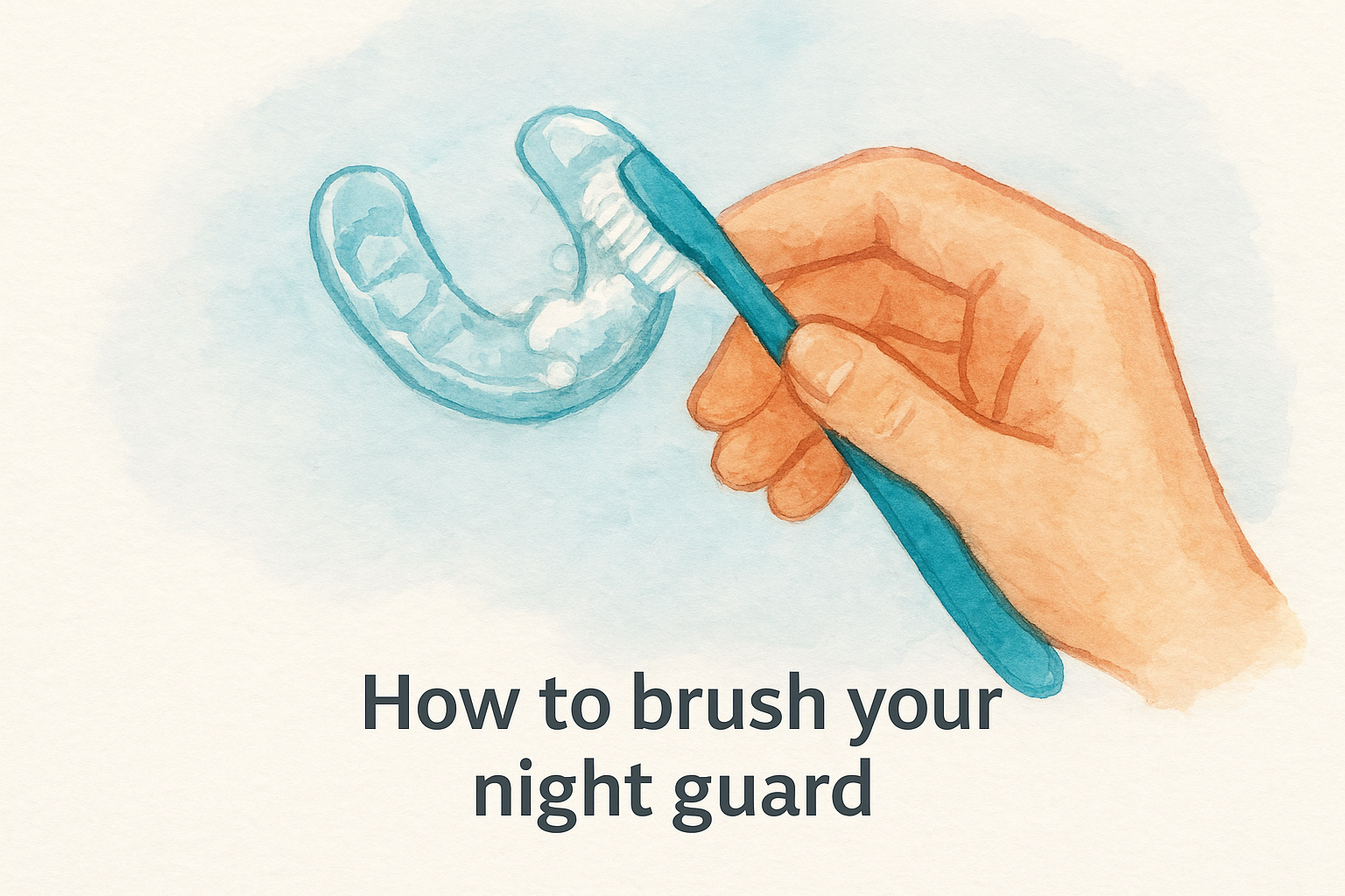 How to brush your night guard