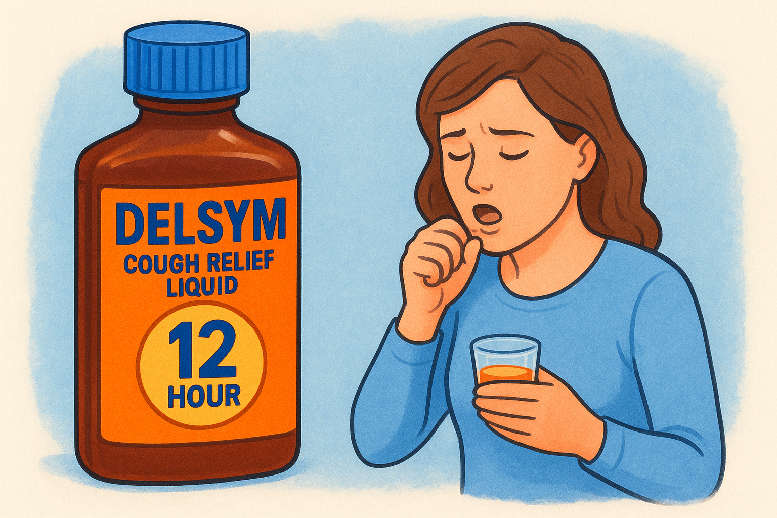 5. Delsym adult 12 hour cough relief liquid