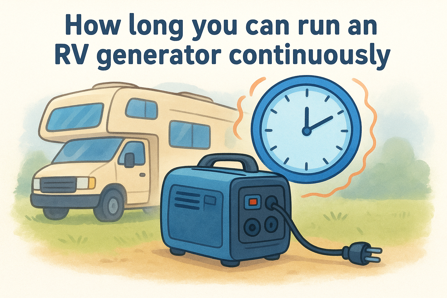 How long you can run an RV generator continuously