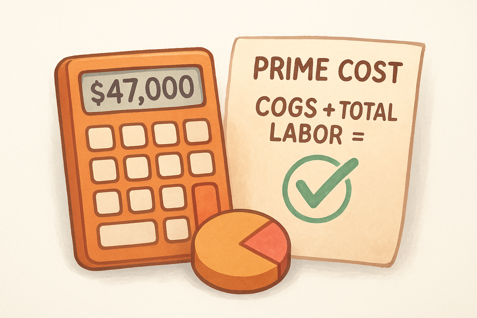 Calculate prime cost and read the result