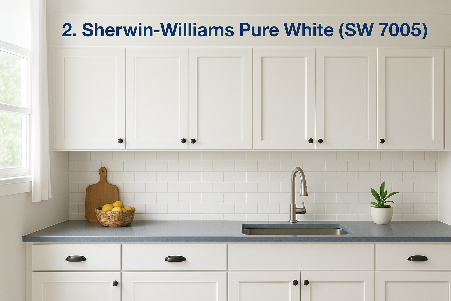 2. Sherwin-Williams Pure White (SW 7005)