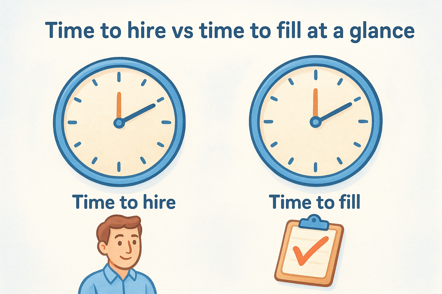 Time to hire vs time to fill at a glance