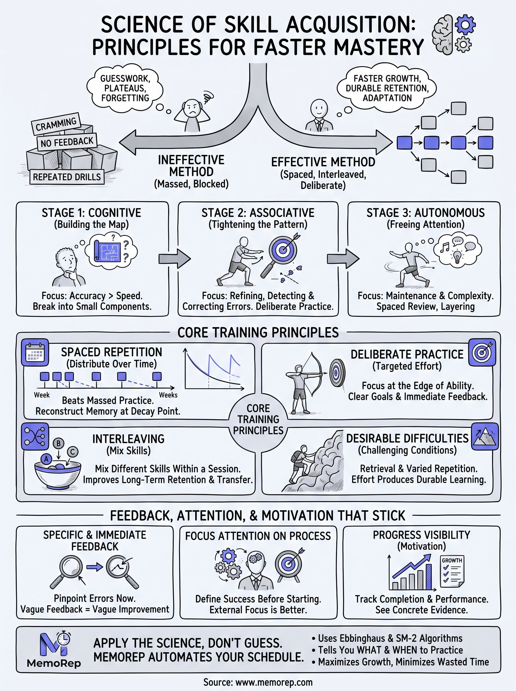 science of skill acquisition infographic
