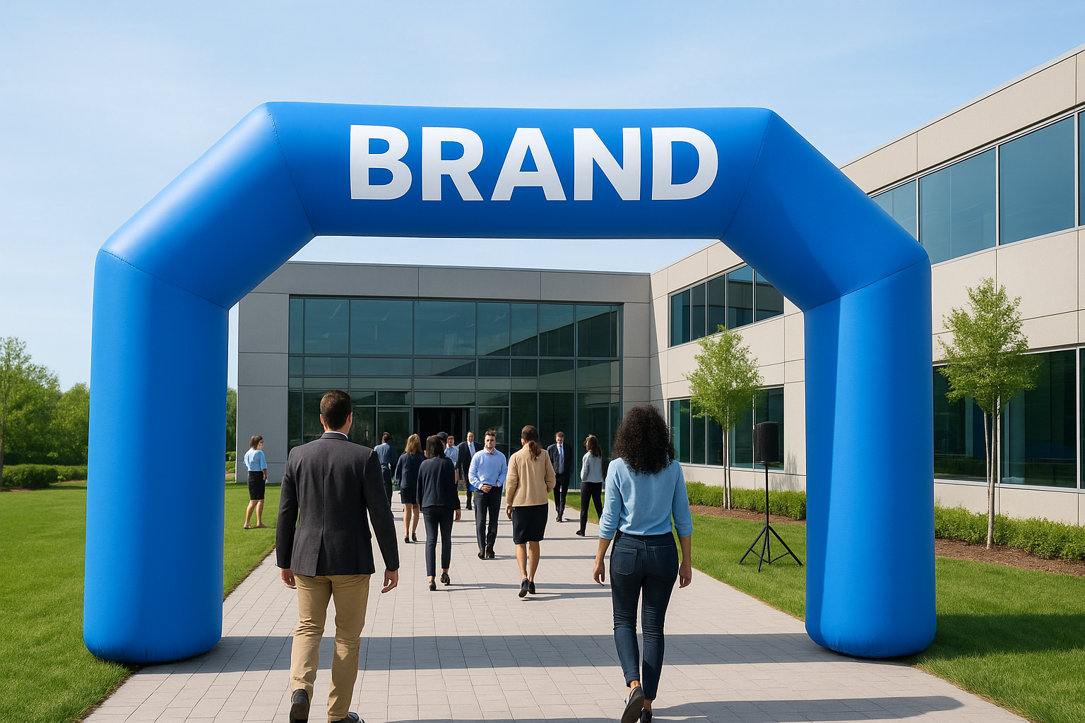 1. Branded inflatable entrance moment