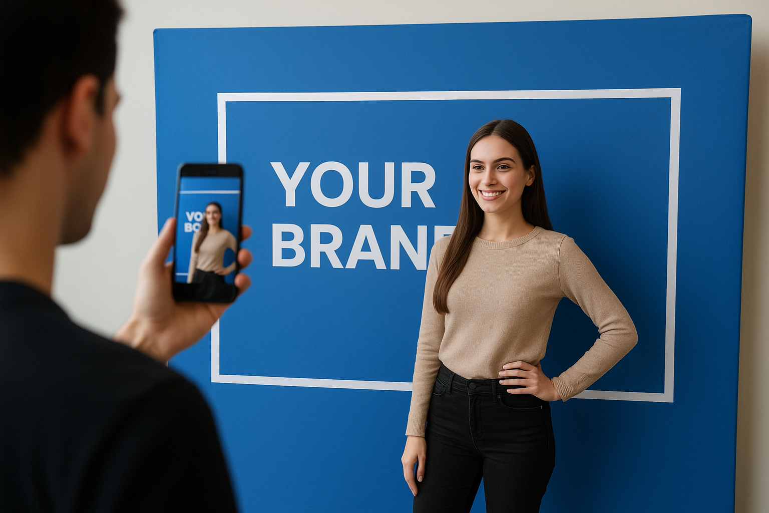 3. Feature walls and photo backdrops guests share