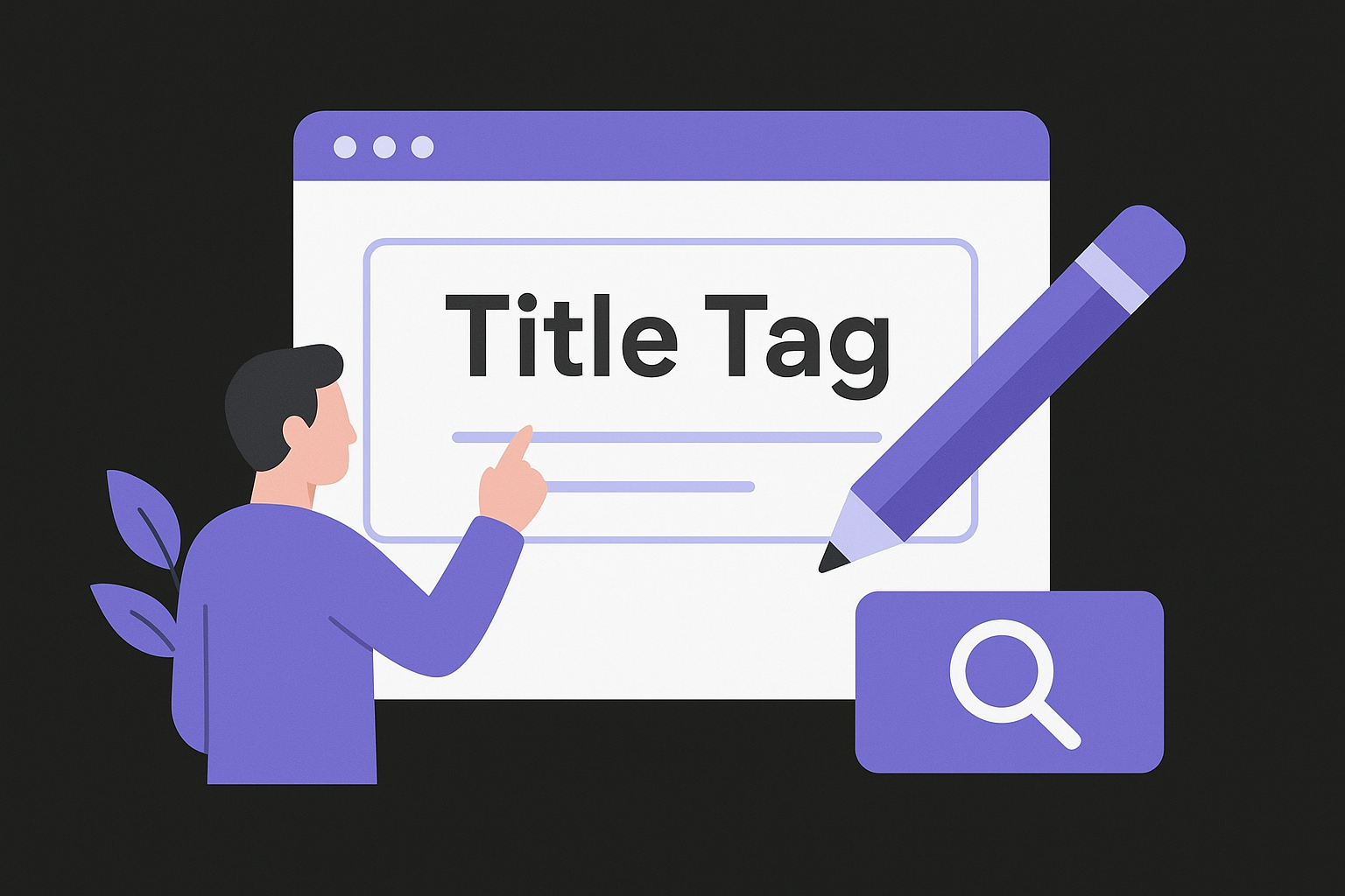Write a title tag that matches intent and includes your keyword