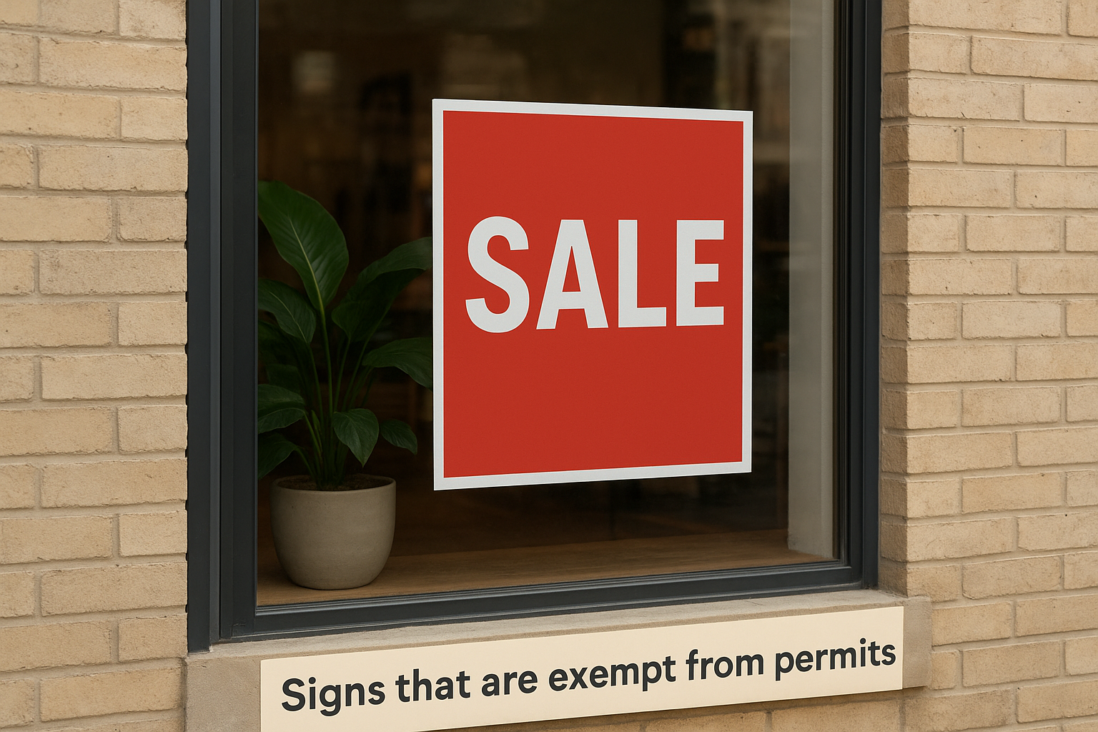 Signs that are exempt from permits