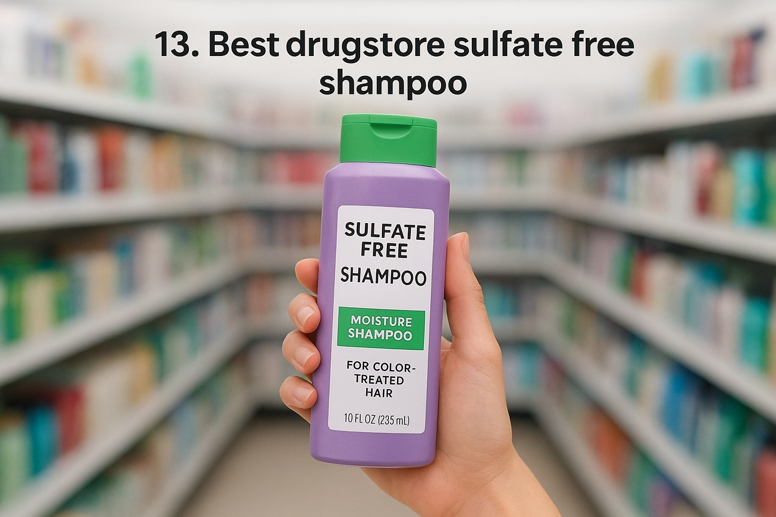 13. Best drugstore sulfate free shampoo