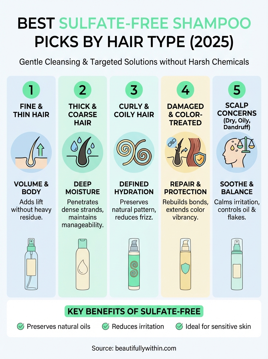 best sulfate free shampoo infographic