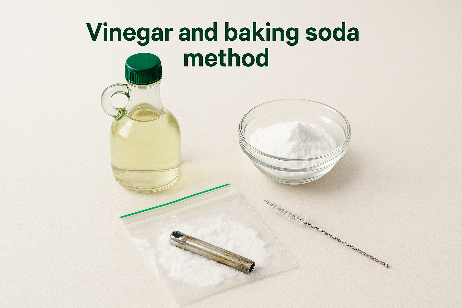 Vinegar and baking soda method